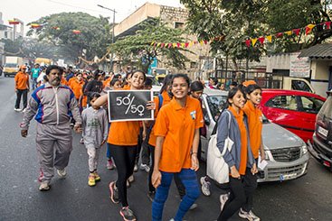 Estudiantes, participaron en diversas actividades para concienciar sobre la violencia de género.